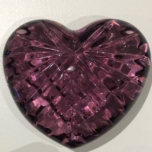 Waterford purple paperweight